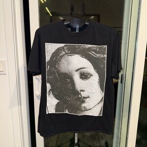 Stussy Black T-Shirt with Silver Logo